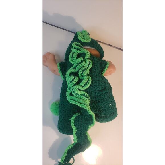 1991 Treasure Troll Tot 14" Doll Bellybutton Wishstone Vintage Dragon Outfit - Picture 3 of 15